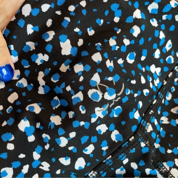 Beyond Yoga Droplets Midi Leggings Black Blue S - Picture 7 of 11